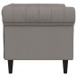 vidaXL Poltrona Chesterfield Tortora in Tessuto vidaXL Poltrona Chesterfield Tortora in Tessuto