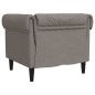 vidaXL Poltrona Chesterfield Tortora in Tessuto vidaXL Poltrona Chesterfield Tortora in Tessuto