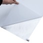 vidaXL Pellicole Statiche Smerigliate Bianche Trasparenti 5pz in PVC