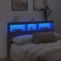 vidaXL Testiera con Contenitore a LED Grigio Cemento 160x17x102 cm vidaXL Testiera con Contenitore a LED Grigio Cemento 160x17x102 cm