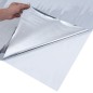 vidaxL Pellicole Solari Statiche 5pz Effetto Riflettente Argento PVC