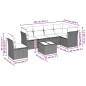 vidaXL Set Divani da Giardino 7pz con Cuscini Grigio Chiaro Polyrattan vidaXL Set Divani da Giardino 7pz con Cuscini Grigio Chiaro Polyrattan