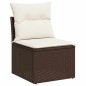 vidaXL Set Divano da Giardino 6 pz con Cuscini Marrone in Polyrattan vidaXL Set Divano da Giardino 6 pz con Cuscini Marrone in Polyrattan