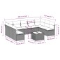 vidaXL Set Divani da Giardino 10pz con Cuscini in Polyrattan Marrone vidaXL Set Divani da Giardino 10pz con Cuscini in Polyrattan Marrone
