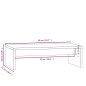 Supporto per Monitor Grigio 50x27x15 cm Legno Massello di Pino Supporto per Monitor Grigio 50x27x15 cm Legno Massello di Pino