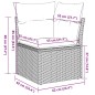 vidaXL Set Divani da Giardino 9pz con Cuscini Marrone in Polyrattan vidaXL Set Divani da Giardino 9pz con Cuscini Marrone in Polyrattan