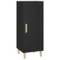 Credenza Nero 34,5x34x90 cm in Legno Multistrato Credenza Nero 34,5x34x90 cm in Legno Multistrato