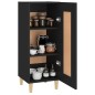 Credenza Nero 34,5x34x90 cm in Legno Multistrato Credenza Nero 34,5x34x90 cm in Legno Multistrato