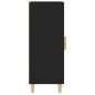 Credenza Nero 34,5x34x90 cm in Legno Multistrato Credenza Nero 34,5x34x90 cm in Legno Multistrato