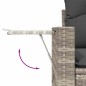 vidaXL Set Divano da Giardino 6pz con Cuscini Grigio Chiaro Polyrattan vidaXL Set Divano da Giardino 6pz con Cuscini Grigio Chiaro Polyrattan