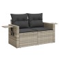 vidaXL Set Divano da Giardino 6pz con Cuscini Grigio Chiaro Polyrattan vidaXL Set Divano da Giardino 6pz con Cuscini Grigio Chiaro Polyrattan