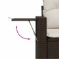 vidaXL Set Divani da Giardino 7 pz con Cuscini Marrone in Polyrattan vidaXL Set Divani da Giardino 7 pz con Cuscini Marrone in Polyrattan