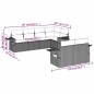 vidaXL Set Divani da Giardino 7 pz con Cuscini Marrone in Polyrattan vidaXL Set Divani da Giardino 7 pz con Cuscini Marrone in Polyrattan