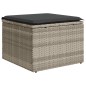 vidaXL Set Divani da Giardino 7pz con Cuscini Grigio Chiaro Polyrattan vidaXL Set Divani da Giardino 7pz con Cuscini Grigio Chiaro Polyrattan