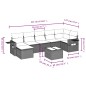 vidaXL Set Divani da Giardino 8 pz con Cuscini Marrone in Polyrattan vidaXL Set Divani da Giardino 8 pz con Cuscini Marrone in Polyrattan