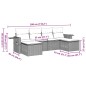 vidaXL Set Divano da Giardino 6 pz con Cuscini Marrone in Polyrattan vidaXL Set Divano da Giardino 6 pz con Cuscini Marrone in Polyrattan