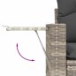 vidaXL Set Divano da Giardino 6pz con Cuscini Grigio Chiaro Polyrattan vidaXL Set Divano da Giardino 6pz con Cuscini Grigio Chiaro Polyrattan