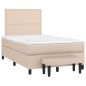 vidaXL Giroletto a Molle con Materasso Cappuccino 120x190cm Similpelle vidaXL Giroletto a Molle con Materasso Cappuccino 120x190cm Similpelle