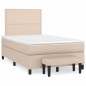 vidaXL Giroletto a Molle con Materasso Cappuccino 120x190cm Similpelle vidaXL Giroletto a Molle con Materasso Cappuccino 120x190cm Similpelle
