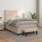 vidaXL Giroletto a Molle con Materasso Cappuccino 120x190cm Similpelle vidaXL Giroletto a Molle con Materasso Cappuccino 120x190cm Similpelle