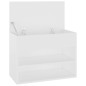 Panca Portascarpe Bianca 60x30x45cm in Truciolato Panca Portascarpe Bianca 60x30x45cm in Truciolato