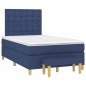 vidaXL Giroletto a Molle con Materasso Blu 120x190 cm in Tessuto vidaXL Giroletto a Molle con Materasso Blu 120x190 cm in Tessuto