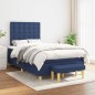 vidaXL Giroletto a Molle con Materasso Blu 120x190 cm in Tessuto vidaXL Giroletto a Molle con Materasso Blu 120x190 cm in Tessuto