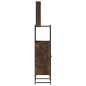 vidaXL Set Mobili da Bagno 3 pz Rovere Fumo in Legno Multistrato