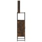 vidaXL Set Mobili da Bagno 3 pz Rovere Fumo in Legno Multistrato
