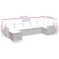 vidaXL Set Divano da Giardino 7 pz con Cuscini Beige Misto Polyrattan vidaXL Set Divano da Giardino 7 pz con Cuscini Beige Misto Polyrattan