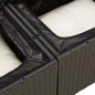 vidaXL Set Divani da Giardino con Cuscini 8 pz Nero in Polyrattan vidaXL Set Divani da Giardino con Cuscini 8 pz Nero in Polyrattan