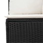 vidaXL Set Divani da Giardino 11 pz con Cuscini in Polyrattan Nero vidaXL Set Divani da Giardino 11 pz con Cuscini in Polyrattan Nero