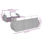 vidaXL Set Divano da Giardino 6 pz con Cuscini Beige in Polyrattan vidaXL Set Divano da Giardino 6 pz con Cuscini Beige in Polyrattan