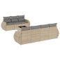 vidaXL Set Divano da Giardino 8 pz con Cuscini Beige in Polyrattan vidaXL Set Divano da Giardino 8 pz con Cuscini Beige in Polyrattan