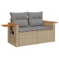 vidaXL Set Divano da Giardino 10 pz con Cuscini Beige in Polyrattan vidaXL Set Divano da Giardino 10 pz con Cuscini Beige in Polyrattan