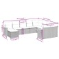 vidaXL Set Divano da Giardino 10 pz con Cuscini Beige in Polyrattan vidaXL Set Divano da Giardino 10 pz con Cuscini Beige in Polyrattan