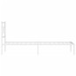 vidaXL Giroletto con Testiera Metallo Bianco 90x200 cm vidaXL Giroletto con Testiera Metallo Bianco 90x200 cm