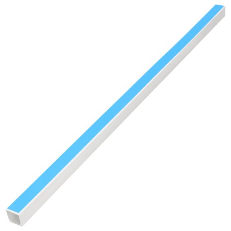 vidaXL Canalina per Cavi Autoadesiva 15x10 mm 10 m in PVC