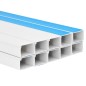 vidaXL Canalina per Cavi Autoadesiva 100x60 mm 10 m in PVC