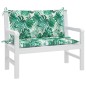 vidaXL Cuscini Panca Giardino 2 pz a Foglie 100x50x7 cm Tessuto Oxford vidaXL Cuscini Panca Giardino 2 pz a Foglie 100x50x7 cm Tessuto Oxford