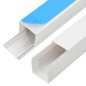 vidaXL Canalina per Cavi Autoadesiva 15x10 mm 30 m in PVC