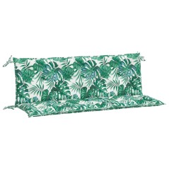 vidaXL Cuscini Panca Giardino 2 pz a Foglie 150x50x7 cm Tessuto Oxford