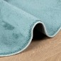 vidaXL Tappeto OVIEDO a Pelo Corto Verde Ø 80 cm