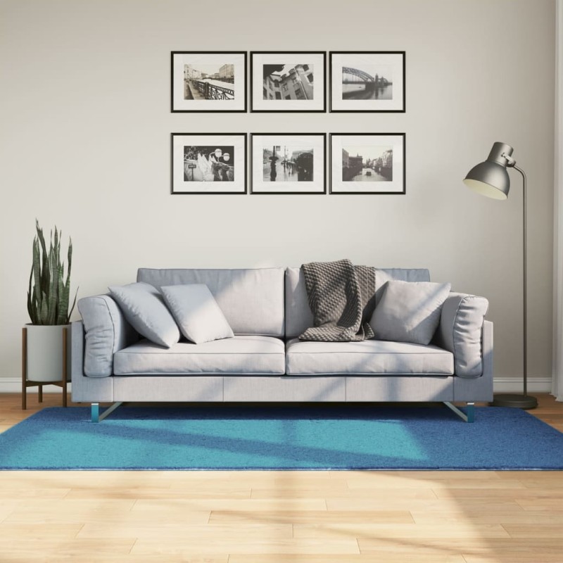 vidaXL Tappeto OVIEDO a Pelo Corto Turchese 100x200 cm