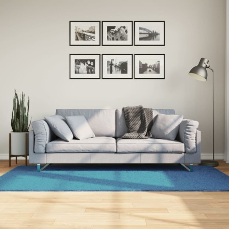 vidaXL Tappeto OVIEDO a Pelo Corto Turchese 100x200 cm