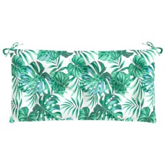 vidaXL Cuscino Panca Giardino a Foglie 110x50x7 cm in Tessuto Oxford