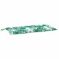 vidaXL Cuscino Panca Giardino a Foglie 110x50x7 cm in Tessuto Oxford
