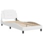 vidaXL Giroletto con Luci LED Bianco 80x200 cm in Similpelle