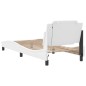 vidaXL Giroletto con Luci LED Bianco 80x200 cm in Similpelle