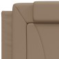 vidaXL Letto con Materasso Cappuccino 90x200 cm in Similpelle vidaXL Letto con Materasso Cappuccino 90x200 cm in Similpelle